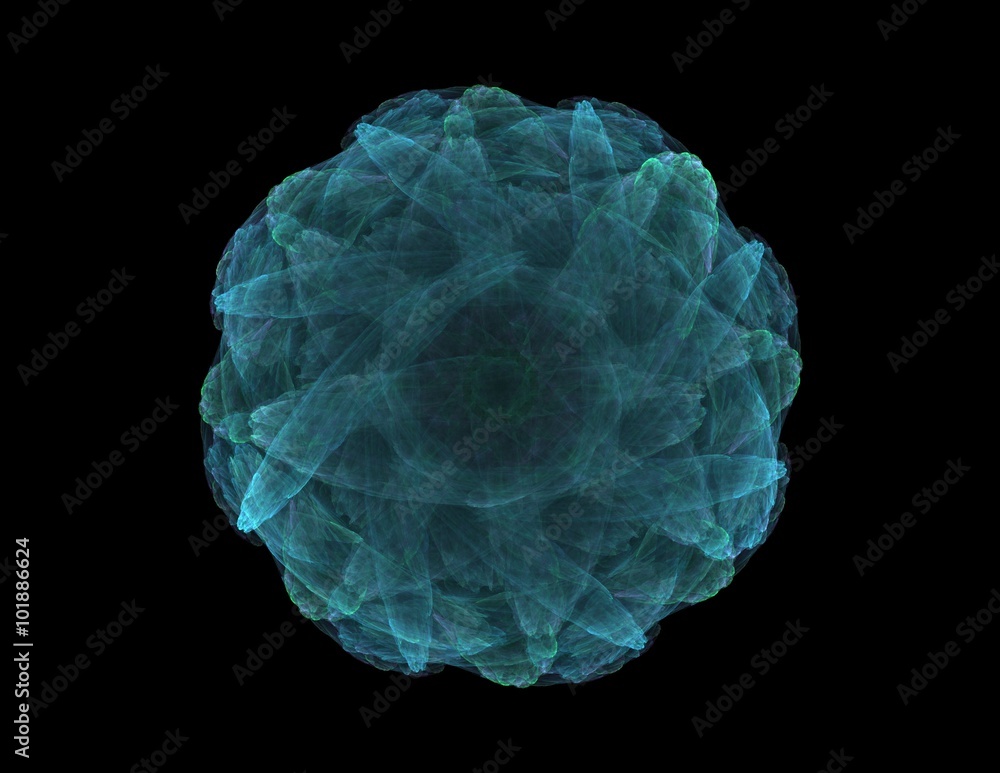 Aufkleber abstract fractal patterns and shapes. fractal texture for prints.