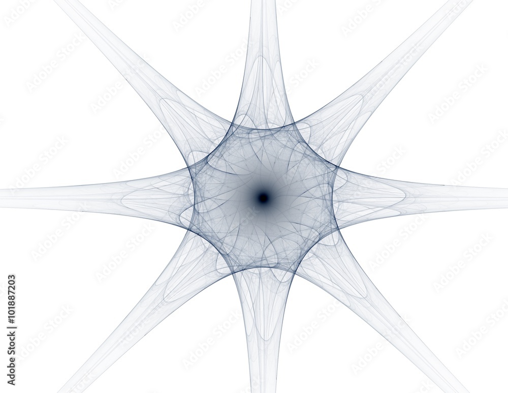 Poster lacy colorful clockwork pattern, digital fractal art design