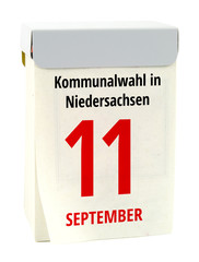 Kommunalwahl in Niedersachsen 11. September