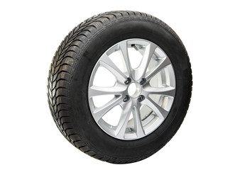 winter wheel disk isolated