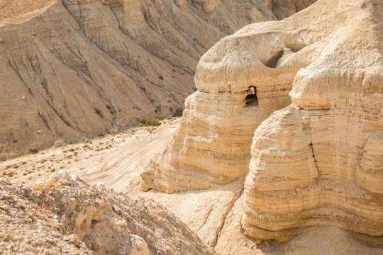 Cave In Qumran, Where The Dead Sea Scrolls Were Found