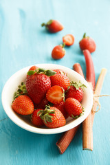 Strawberry and rhubarb
