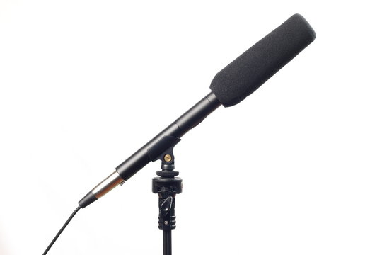 Microphone isolated on the white background.
