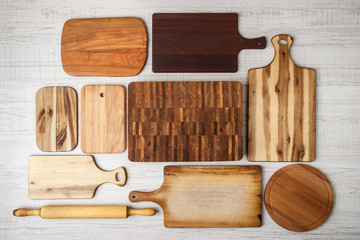 Kitchen boards set top view