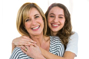 Pretty mother and daughter 