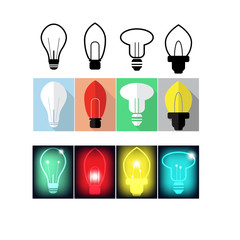 vintage lightbulb line icon