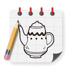 Teapot doodle drawing