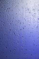 Rainy window. Drops on the glass.