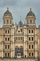 Fototapeta na wymiar Detail of facade of the Romanesque church of St. Michael in Dijon.