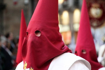 Capuchinos en una procesión de Semana Santa en España