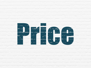Fototapeta na wymiar Marketing concept: Price on wall background