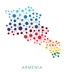 dotted texture Armenia vector background 