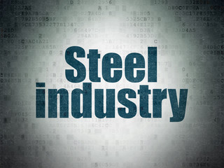 Industry concept: Steel Industry on Digital Paper background