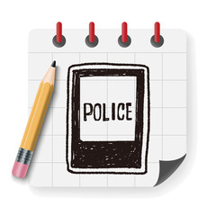 police station doodle