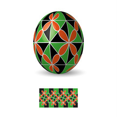 Easter egg with ornament