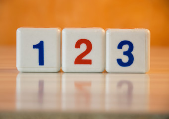 numbers on a white background