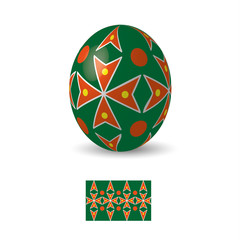 Easter egg with ornament