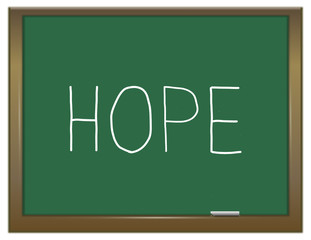 Hope word concept.