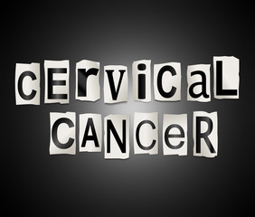Cervical cancer concept.
