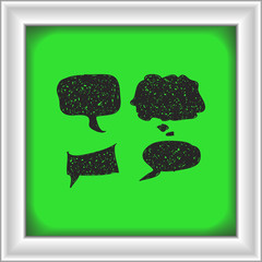Simple doodle of a speech bubble