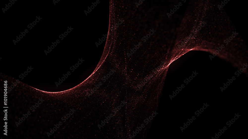 Poster abstract bright particle background with depth of field