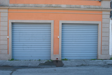 Obraz na płótnie Canvas Saracinesca garage, grigio