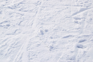 Fototapeta na wymiar Snow and ice in the winter season.