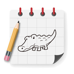 crocodile doodle