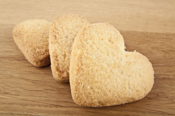 homemade cookies with hearts