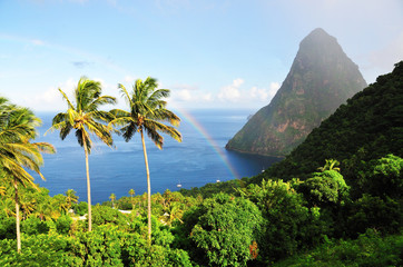 Rainbow invades Piton's Bay