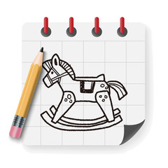 rocking horse doodle