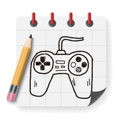 game controller doodle