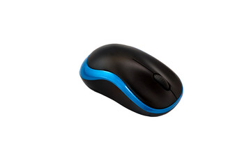 computer wireless mouse isolated on white background