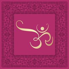 aum syllable, paisley design , Hinduism , India