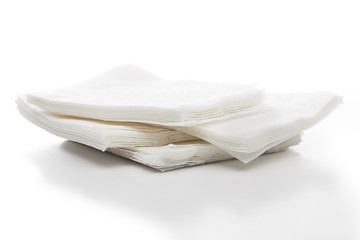 napkins on the white background