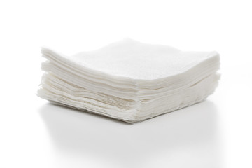 napkins on the white background