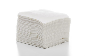 napkins on the white background