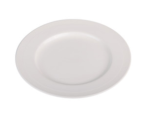 white plate isolated on white background