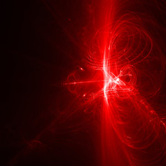 red glow energy wave. lighting effect abstract background. This image is suitable for any purpose, such as science, fantastic, sci-fi, horror, supernatural and etc.