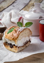 Delicious baked cake