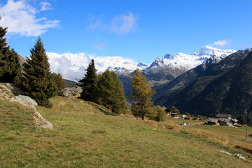 Gruppo del Monte Rosa dalle valle Ayas