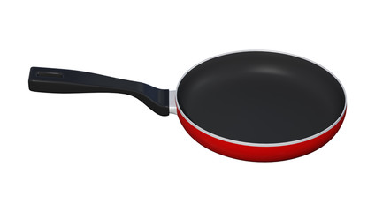 Frying Pan On White