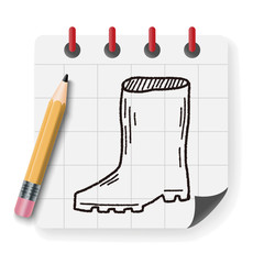rain boots doodle