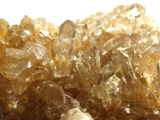 clear rock crystal quartz geode geological crystals - obrazy, fototapety, plakaty