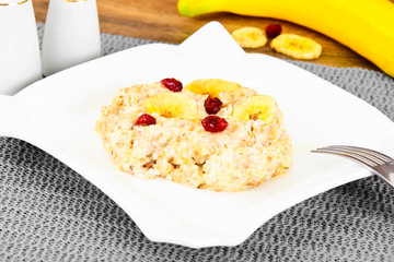 Oatmeal Cranberry Health Diet Food