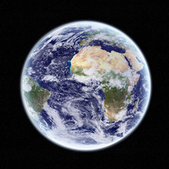 View of the planet Earth in space