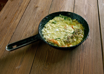 Saltah dish of Yemen