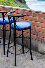 bar stool in a cafe