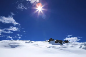 Poster Schnee in den Bergen Neuseeland © wahaphoto