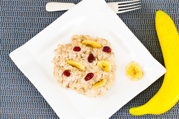 Oatmeal Cranberry Health Diet Food